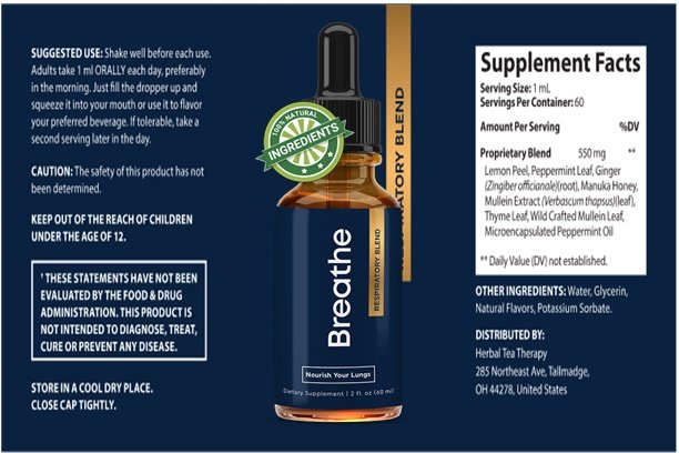 Breathe Drops Ingredients